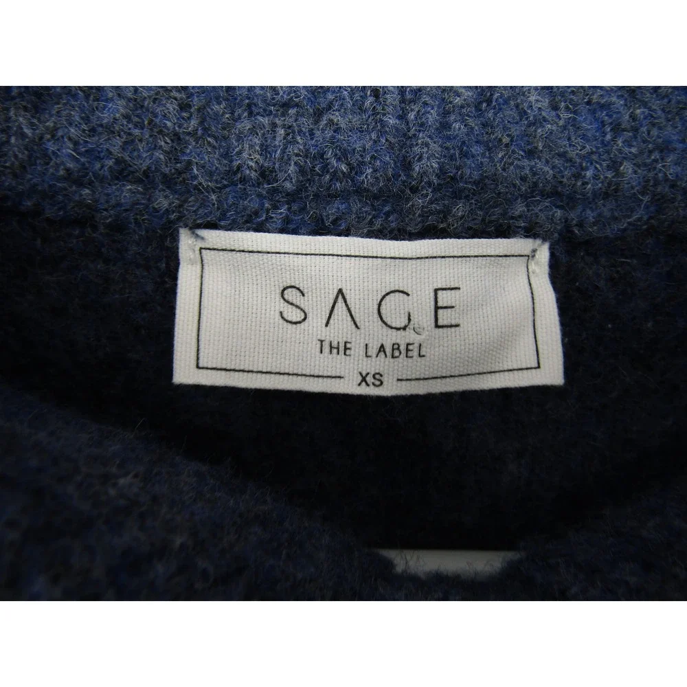 Sage blue ribbed